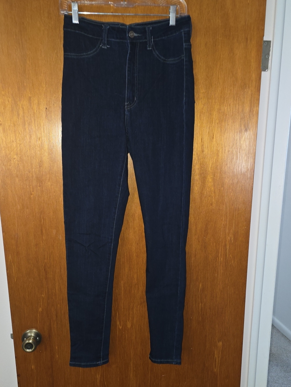 Dark Blue Women's Stretch High-Rise Jeans